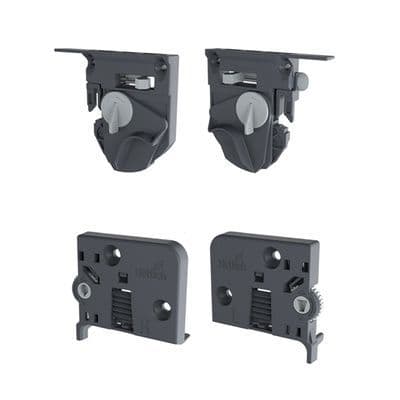 Quadro V6 4D Front & Rear Tilt Adjustment Clip Antracite (Set)