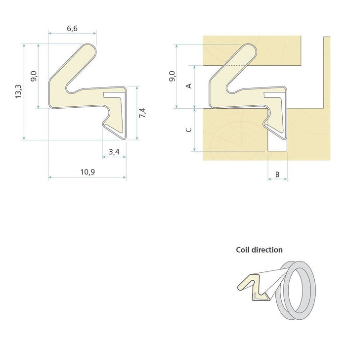 Schlegel Aquamac 21 Draught Excluder