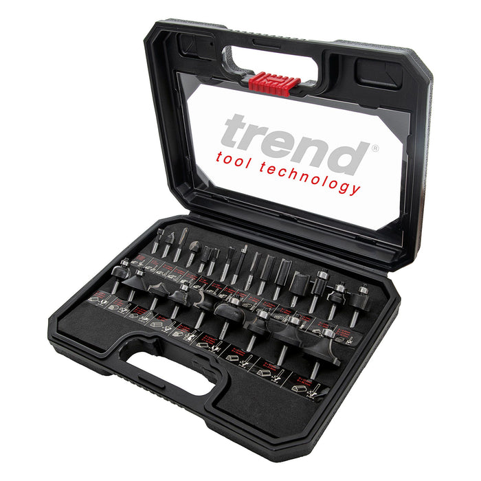 Trend SET/SS24X1/4TC 24 piece starter cutter set 1/4"