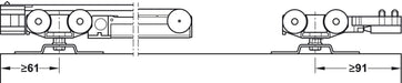 Slido D-Line11 80-P Complete Set For 1 Door