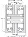 SOSS 218NP 30min Fire Rated Concealed Hinge Nickel Plated