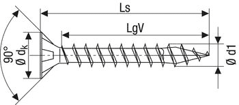 SPAX Gauge 4.0mm Countersunk Pozi Wood Screws