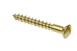 TQ 4g x 3/4" Solid Brass Raised CSK Slot Head Woodscrews (200)