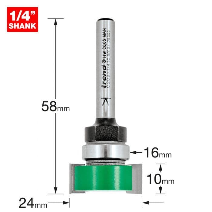 Trend Craft C209X1/4TC - Intumescent cutter 10mm x 24mm