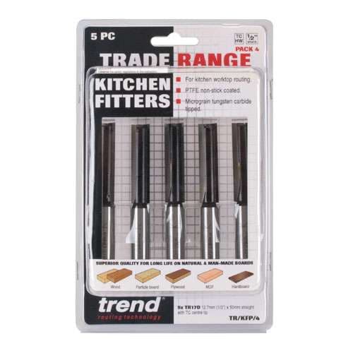 Trend TR/KFP/3 Trade Kitchen Fitters Pack - 5x straight cutters