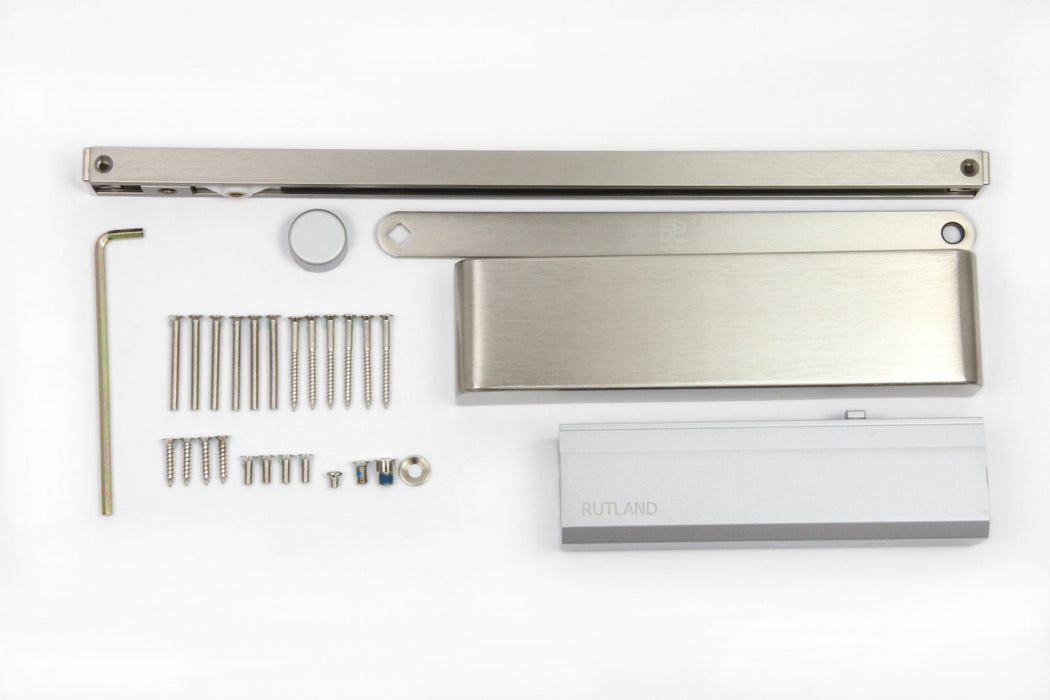 Rutland TS.11204 EN 2-4 Cam Action Door Closer c/w Semi-radius cover & Slidearm