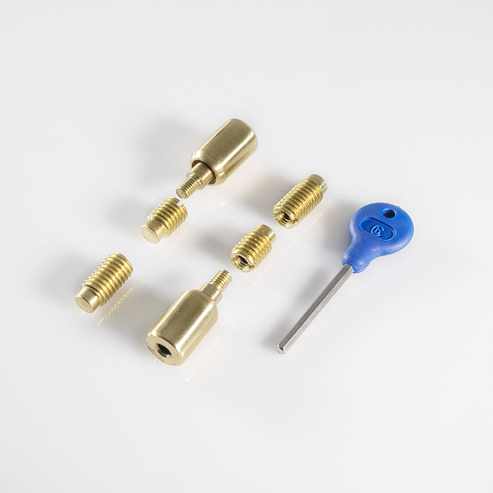 Carlisle Brass WB18 Sash Window Stop ( 2 x Stops 4 x Ferrules 1 x Key)