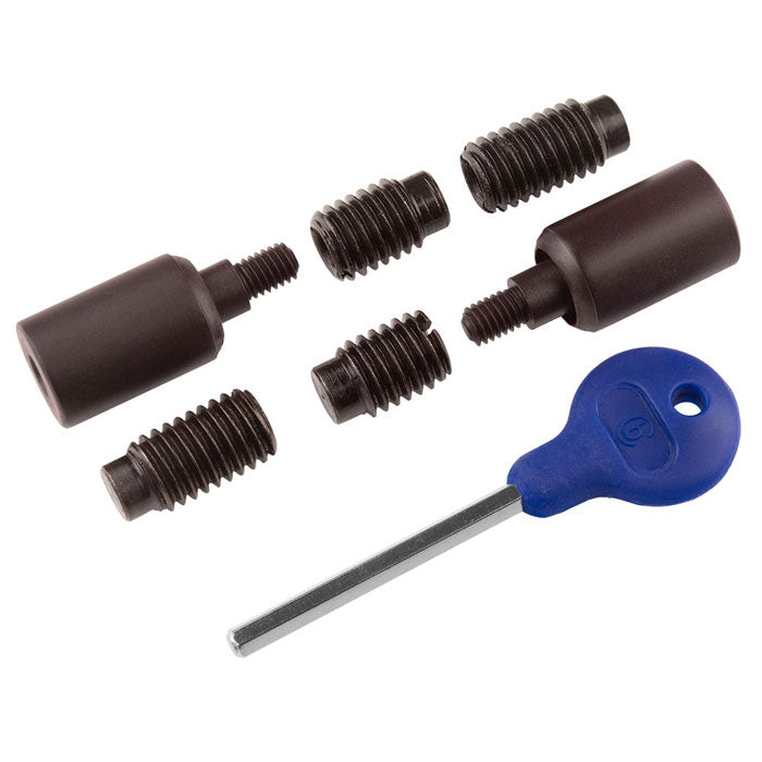 Carlisle Brass WB18 Sash Window Stop ( 2 x Stops 4 x Ferrules 1 x Key)