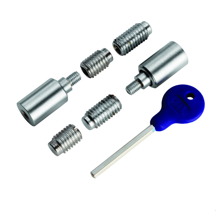 Carlisle Brass WB18 Sash Window Stop ( 2 x Stops 4 x Ferrules 1 x Key)
